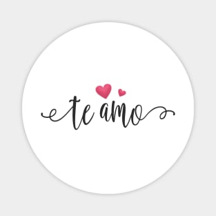 Te Amo Spanish I Love You Valentine Calligraphy Magnet